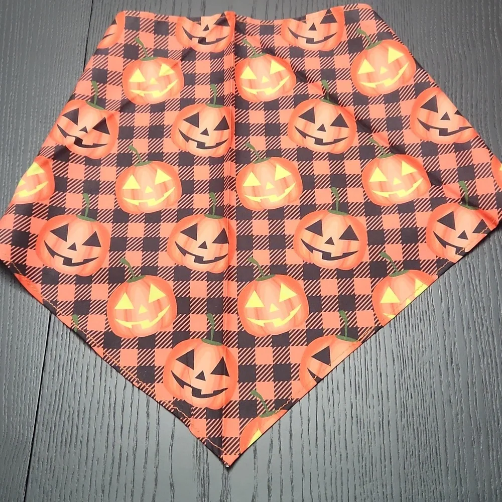 Halloween Pumpkin Pet Bandana New